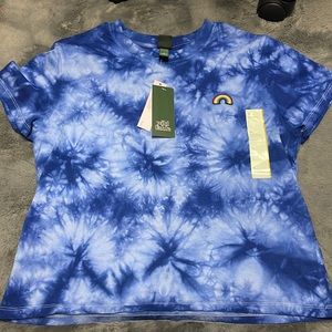 blue tie-dye
